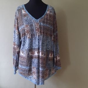 Route 66 blouse with angel sleeves